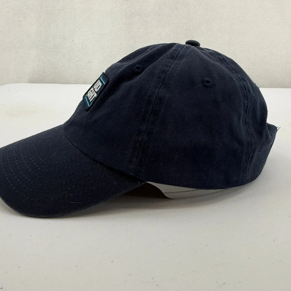 Bud Light Hat Mens OSFA Navy Blue Embroidered Logo Cotton Dad Cap Adjustable